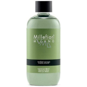 Millefiori Milano Natural Verdant Escape - Únik do zeleně Náplň difuzéru pro vonná stébla 250 ml