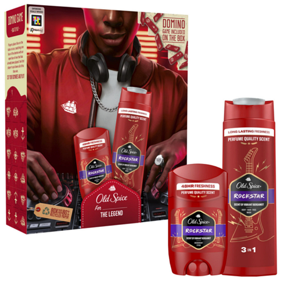 Old Spice Rockstar sprchový gel 400 ml + deodorant stick 50 ml, dárková sada pro muže