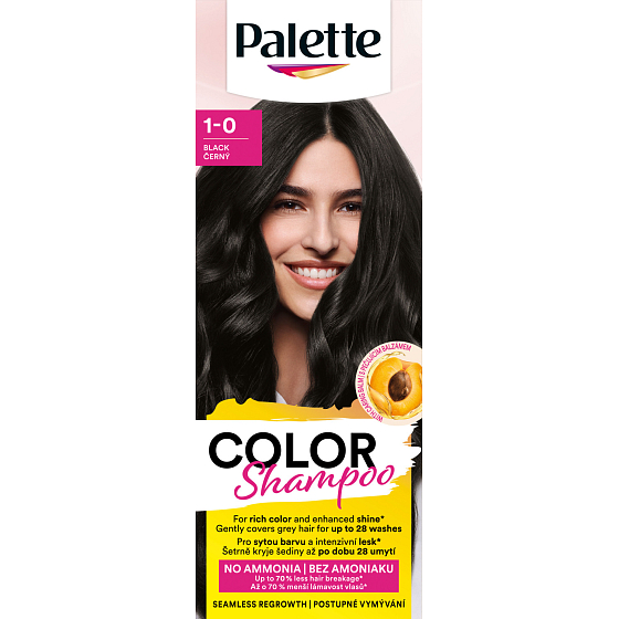Schwarzkopf Palette Color Shampoo barva na vlasy 113 černá 50 ml
