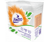 Linteo Satin papírové ubrousky 33 x 33 cm 100 kusů bílé