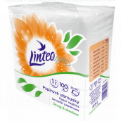 Linteo Satin papírové ubrousky 33 x 33 cm 100 kusů bílé