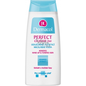 Dermacol Perfect Cleanser 2v1 odličovací a čisticí pleťová voda 200 ml