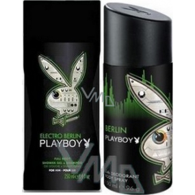 Playboy Berlin deodorant sprej pro muže 150 ml + sprchový gel 250 ml, kosmetická sada