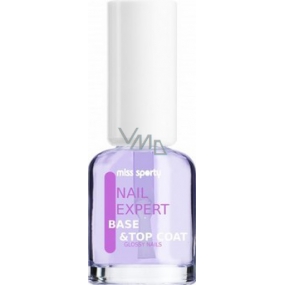 Miss Sporty Nail Expert Base & Top Coat Glossy Nails lak na nehty 8 ml