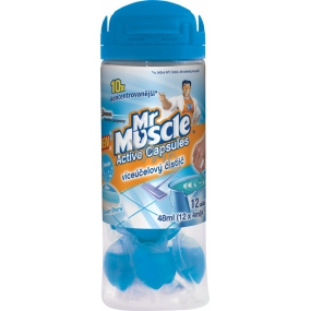 Mr. Muscle Active Capsules Ocean Shore víceúčelový čistič 12 kusů
