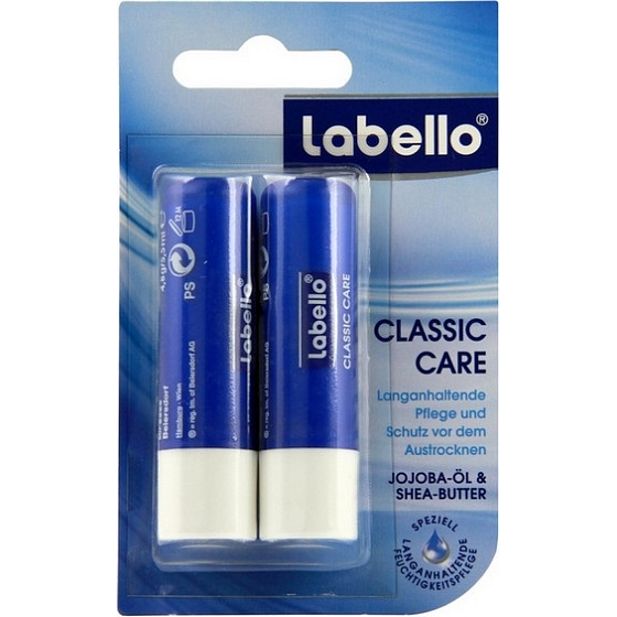 Labello Classic Care balzám na rty 2 x 5,5 g