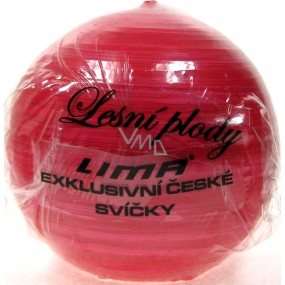 Lima Wellness Lesní plody vonná svíčka červená koule průměr 80 mm 1 kus