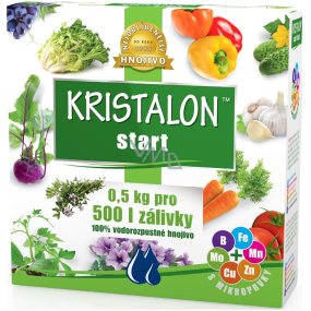 Agro Kristalon Start vodorozpustné univerzální hnojivo 0,5 kg pro 500 l zálivky