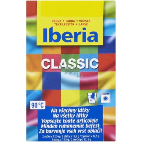 Iberia Classic Barva na textil žlutá 2 x 12,5 g
