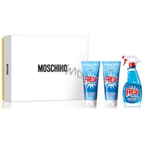 Moschino Fresh Couture toaletní voda pro ženy 50 ml + sprchový gel 50 ml + tělové mléko 50 ml, dárková sada