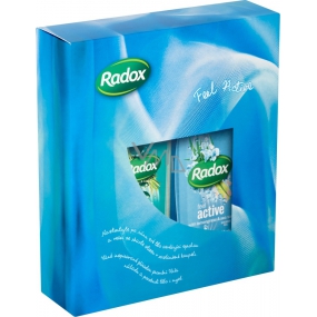 Radox Feel Active sprchový gel 250 ml + Stress Relief pěna do koupele 500 ml, kosmetická sada