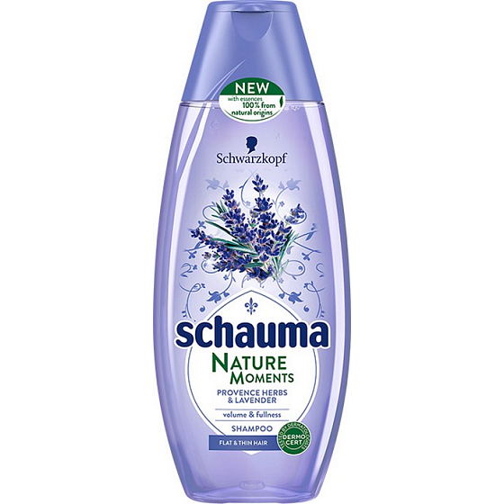 Schauma Nature Moments Provensálské byliny a levandule pro objem a plnost šampon na vlasy 250 ml