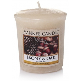 Yankee Candle Ebony & Oak - Eben a dub vonná svíčka votivní 49 g