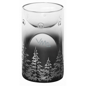 Yankee Candle Winter Trees - Zimní stromy prstenec aromalampa skleněná čirá a stříbrná 15 x 8 cm