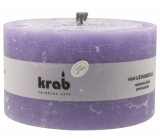 Krab Levandule repelentní zahradní svíčka rustik, hoří 45 hodin, 80 x 140 x 140 mm 1 000 g