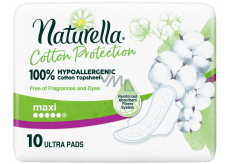 Naturella Cotton Protection Ultra Maxi hygienické vložky s křidélky 10 kusů