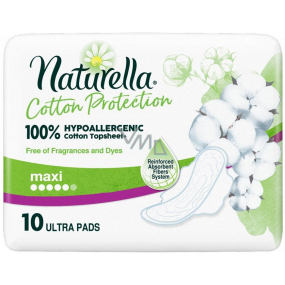 Naturella Cotton Protection Ultra Maxi hygienické vložky s křidélky 10 kusů