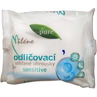 Milene Pure Sensitive odličovací vlhčené ubrousky, 25 ks