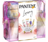 Pantene Rose Lift'n'Volume šampon na vlasy 300 ml + balzám na vlasy 200 ml + olejové sérum na vlasy 100 ml + SOS balzám na vlasy sprej 150 ml + kosmetická taštička, kosmetická sada pro ženy