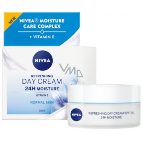 Nivea 24h Moisture SPF15 zvláčňující denní krém pro normální a smíšenou pleť 50 ml