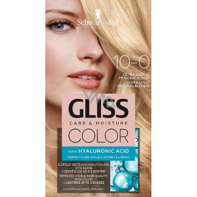 Schwarzkopf Gliss Color barva na vlasy 10-0 Ultra světlá přírodní blond 2 x 60 ml