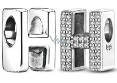 Charm Sterlingové stříbro 925 Abecední písmeno H, korálek na náramek