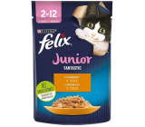 Felix Fantastic Junior kapsička kuře v želé, kompletní krmivo pro koťata do 1 roku 85 g