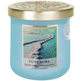 Heart & Home Vůně moře sojová vonná svíčka střední hoří až 30 hodin 110 g