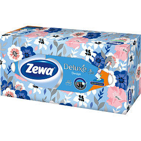 Zewa Deluxe Family Box 3vrstvé papírové kapesníky, 90 ks Zewa Deluxe Family Box 3vrstvé papírové kapesníky, 90 ks