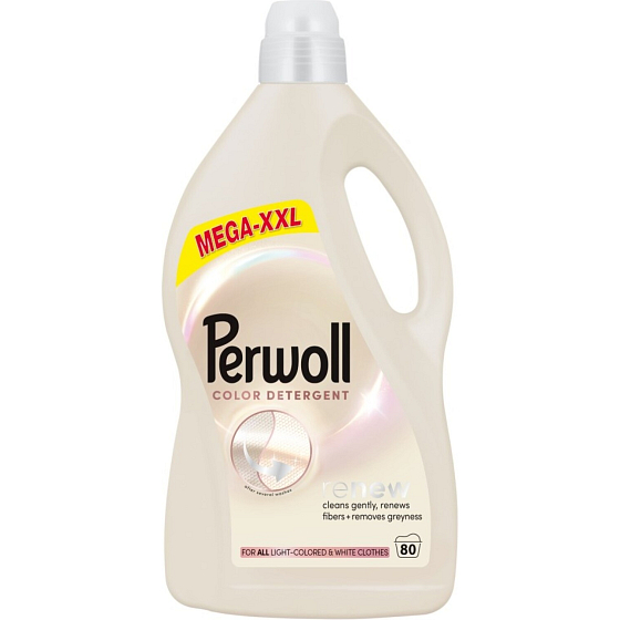 Perwoll Light Colors prací gel na světlobarevné a bílé oblečení 80 dávek,4L