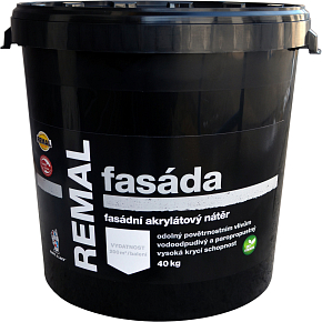 REMAL Fasáda akrylátová fasádní barva bílá 40 kg