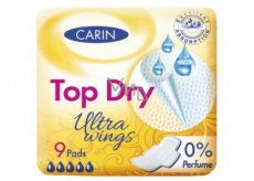 Carine Ultra Wings Top Dry intimní vložky 9 kusů