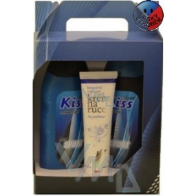 Mika Kiss Silver Sport 2v1 sprchový gel 400 ml + šampon 400 ml + krém na ruce 100 ml, kosmetická sada