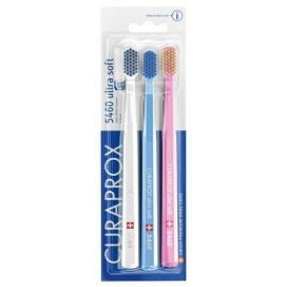 Curaprox CS 5460 Ultra Soft nejměkčí nabízená varianta zubní kartáček 3 kusy