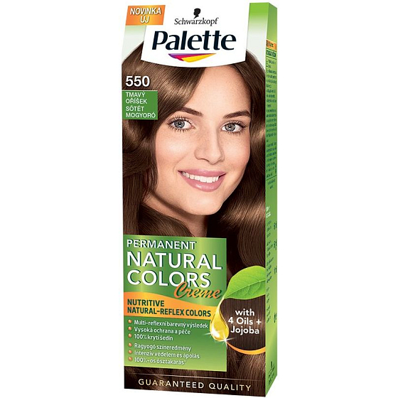 Schwarzkopf Palette Permanent Natural Colors barva na vlasy 550 Tmavý oříšek