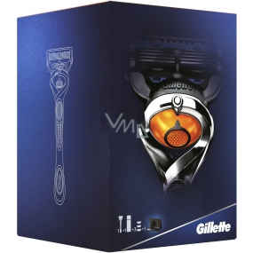 Gillette Fusion ProGlide Flexball holicí strojek + náhradní hlavice 3 kusy + Fusion Proglide Sensitive Active Sport gel na holení 170 ml, kosmetická sada pro muže