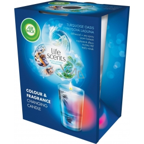 Air Wick Life Scents Tyrkysová laguna vonná svíčka 140 g