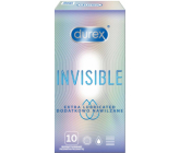 Durex Invisible Extra Thin Extra Lubricated kondomy extra tenké, extra lubrikované nominální šířka: 54 mm 10 kusů