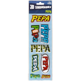 Nekupto 3D Samolepky se jménem Pepa 8 kusů