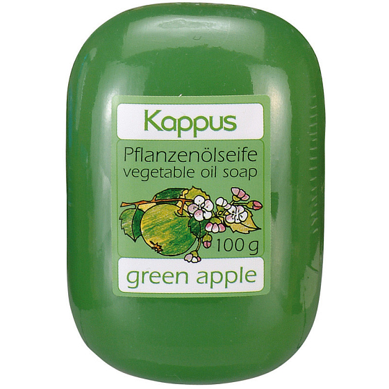 Kappus Zelené jablko glycerinové toaletní mýdlo s rostlinným olejem 100 g
