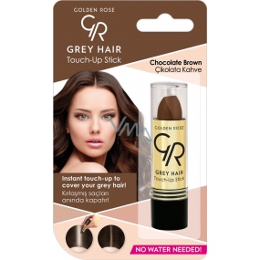 Golden Rose Gray Hair Touch-Up Stick barvící korektor na odrostlé a šedivé vlasy 08 Chocolate Brown 5,2 g