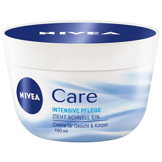 Nivea Care výživný denní krém na tvář, ruce a tělo 100 ml