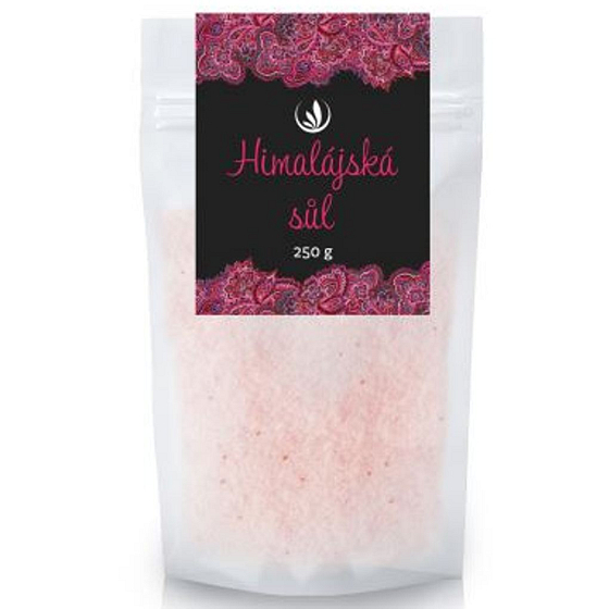 Allnature Himalájská sůl obsahuje mimo jiné hořčík, vápník, draslík a železo 250 g
