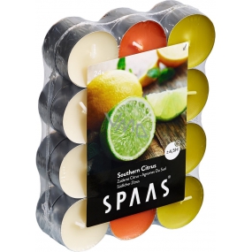 Spaas Southern Citrus - Citrusy vonné čajové svíčky 24 kusů