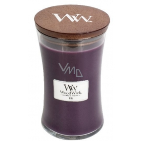 WoodWick Fig - Fík vonná svíčka s dřevěným knotem a víčkem sklo velká 609,5 g