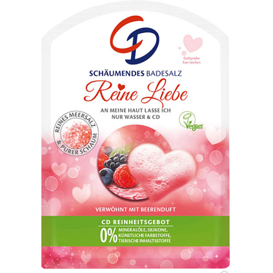 CD Reine Liebe - Čistá láska Pěnící sůl do koupele 60 g