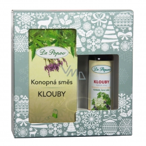 Dr. Popov Klouby originální bylinné kapky 50 ml + Klouby konopná směs 30 g - 20 nálevových sáčků, vánoční dárková sada