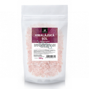 Allnature Himalájská sůl růžová hrubá obsahuje mimo jiné hořčík, vápník, draslík a železo 500 g