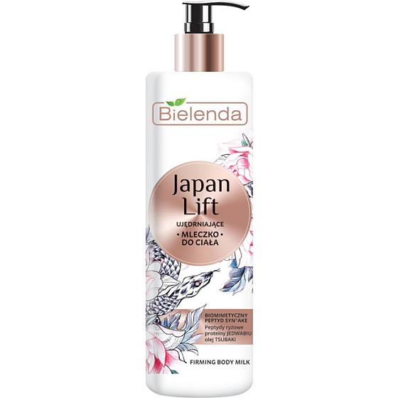 Bielenda Japan Lift zpevňující tělové mléko dávkovač 400 ml