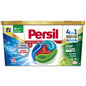 Persil Discs 4v1 kapsle na praní, všechny druhy prádla i na sportovní oblečení box 22 dávek 550 g